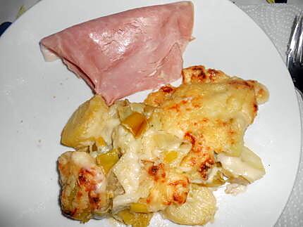 recette GRATIN DE POIREAUX POMMES DE TERRE