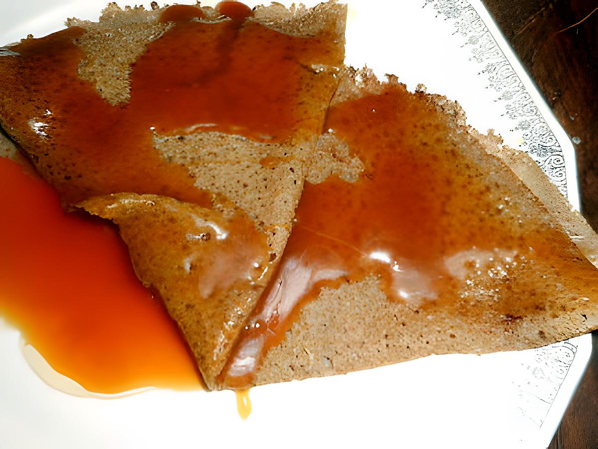 recette Galette de sarrasin caramel au beurre salé