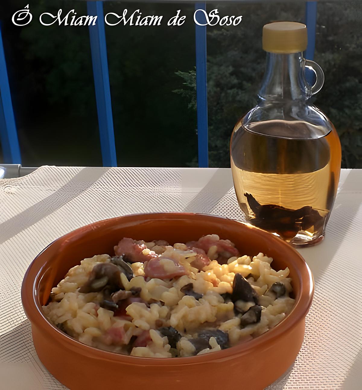 recette RISOTTO AUX MORILLES & GESIERS CONFITS