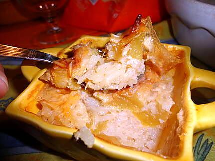 recette TIMBALE POMME -CANNELLE -CARAMEL
