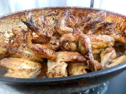 recette Ailes de poulet a la moutarde a l'ancienne