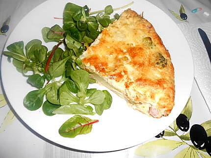 recette CLAFOUTIS JAMBON CHOU ROMANESCO