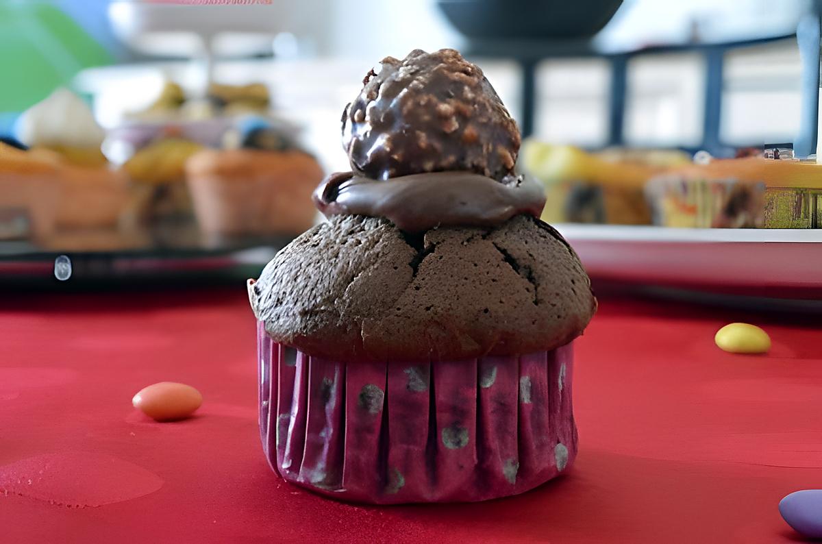 recette cupcake nutella-ferrero rocher