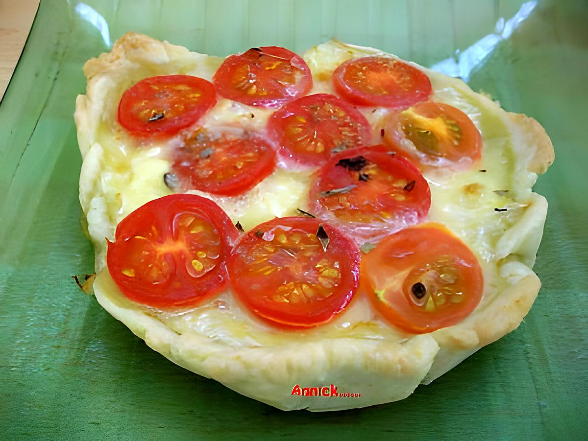 recette tartelettes camembert-tomates cerises