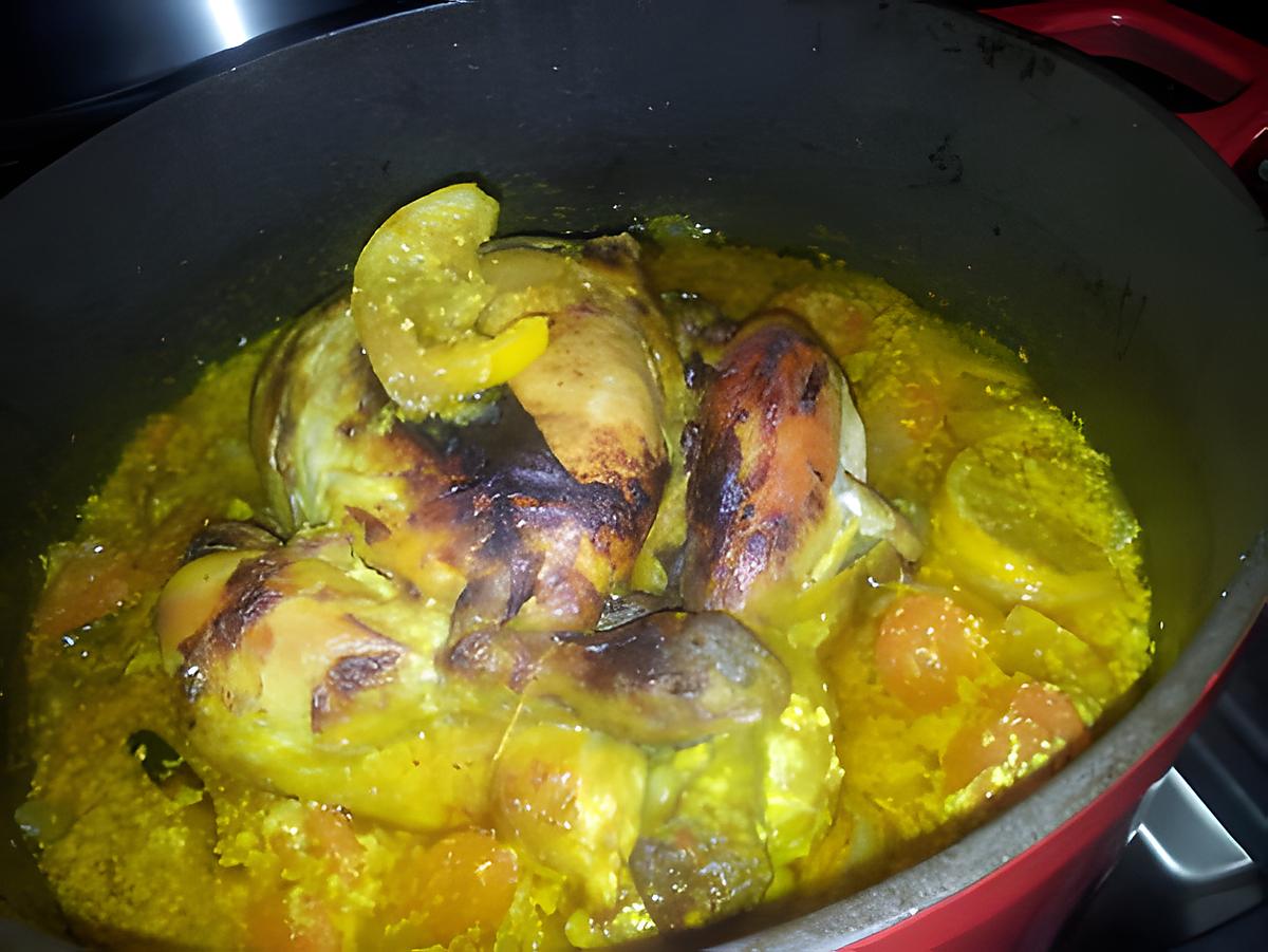 recette Poulet rôti au curry et à la créme citronée