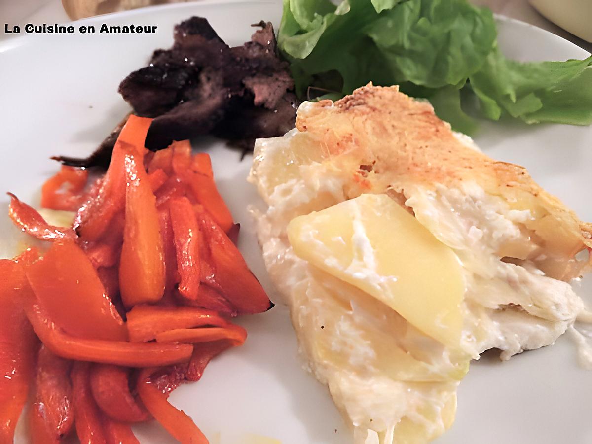 recette Gratin de pommes de terre et ail confit