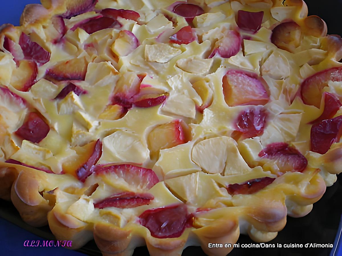 recette TARTE POMME-PRUNES ROUGES