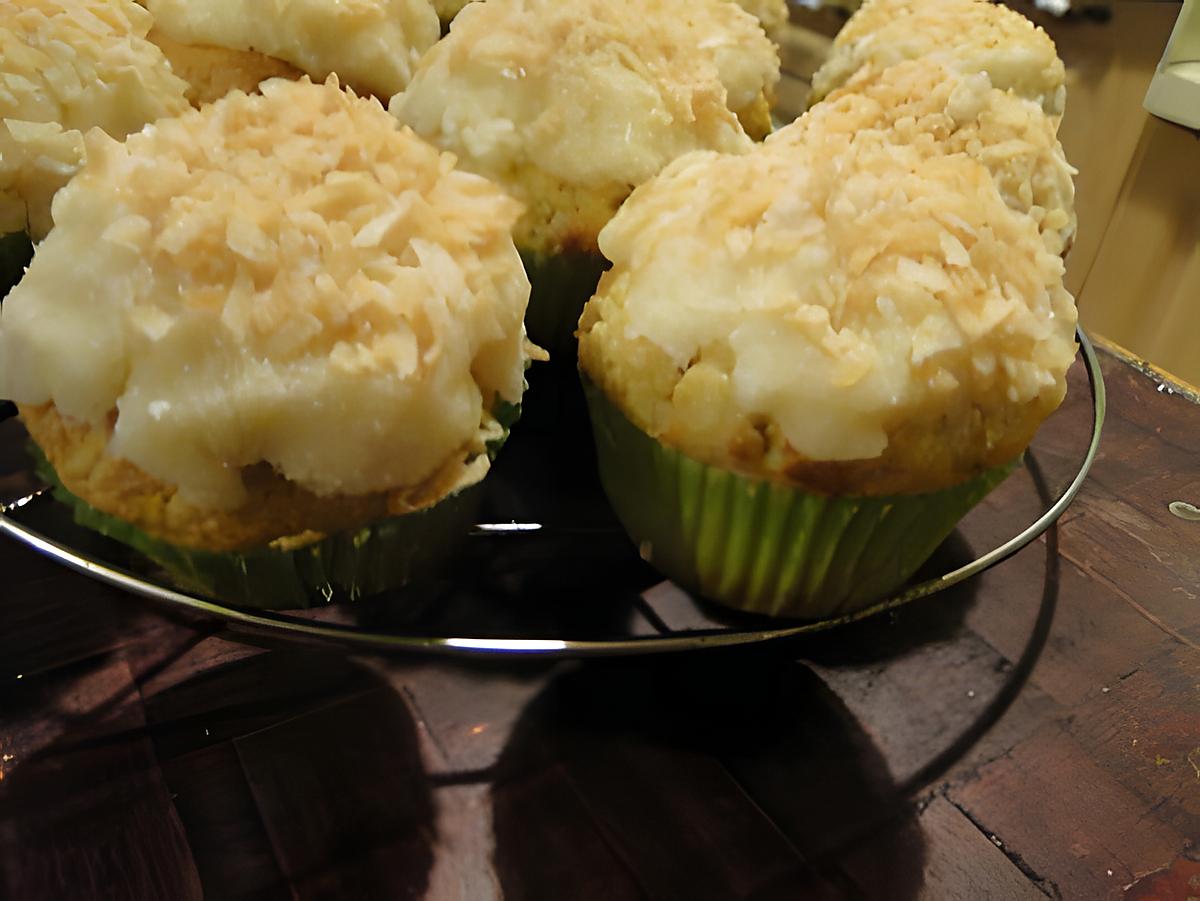 recette Cupcakes noix de coco-vanille