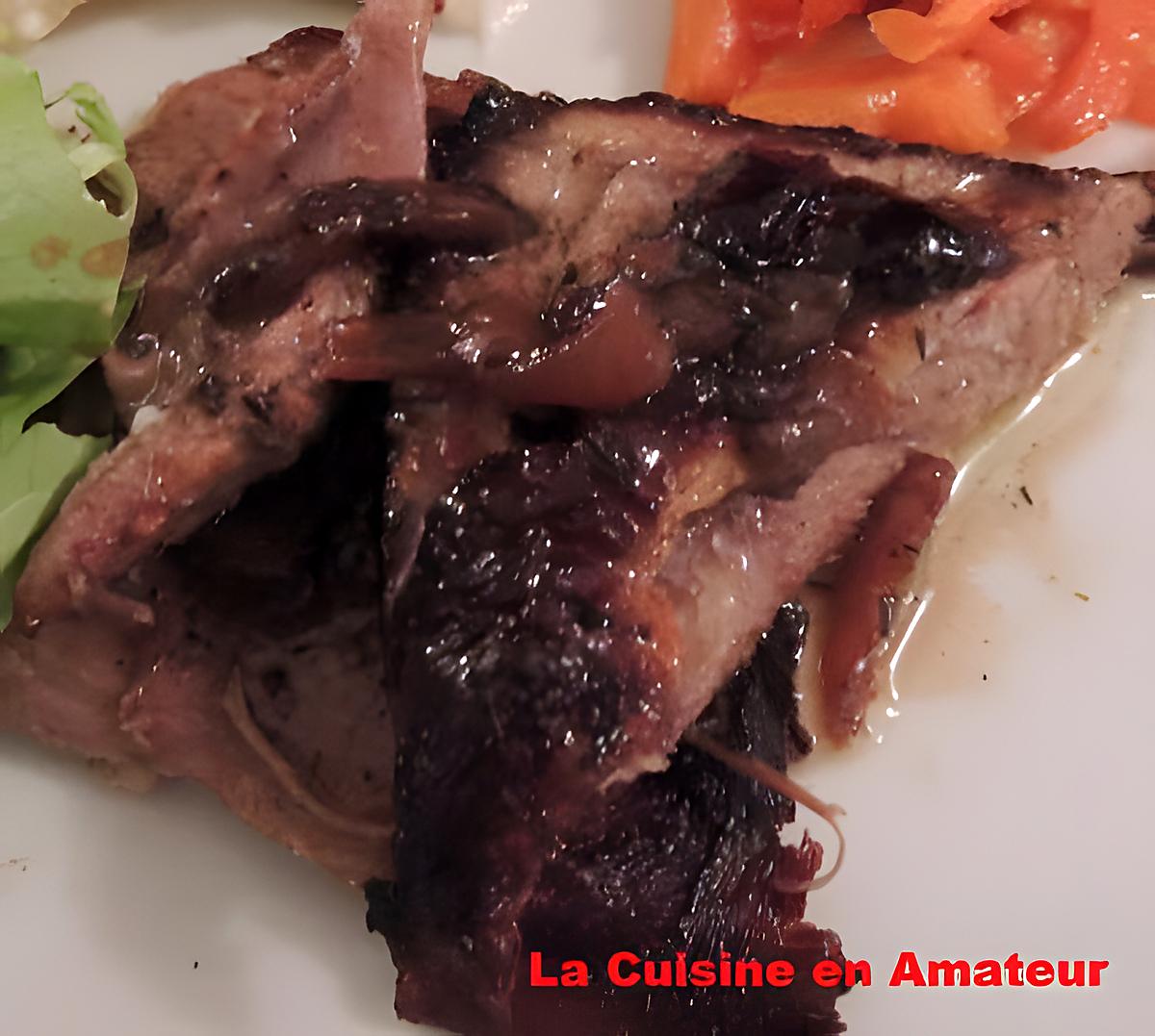 recette Gigot d'agneau caramélisé au vinaigre balsamique