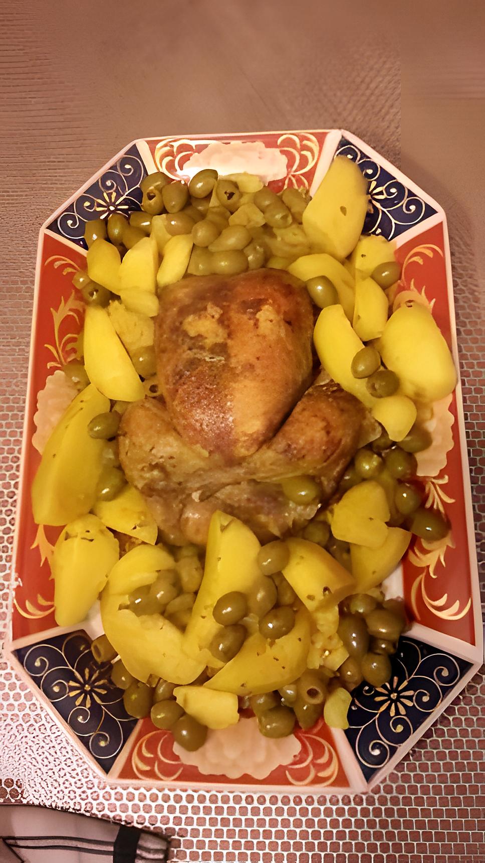 recette poulet aux olives pommes de terres