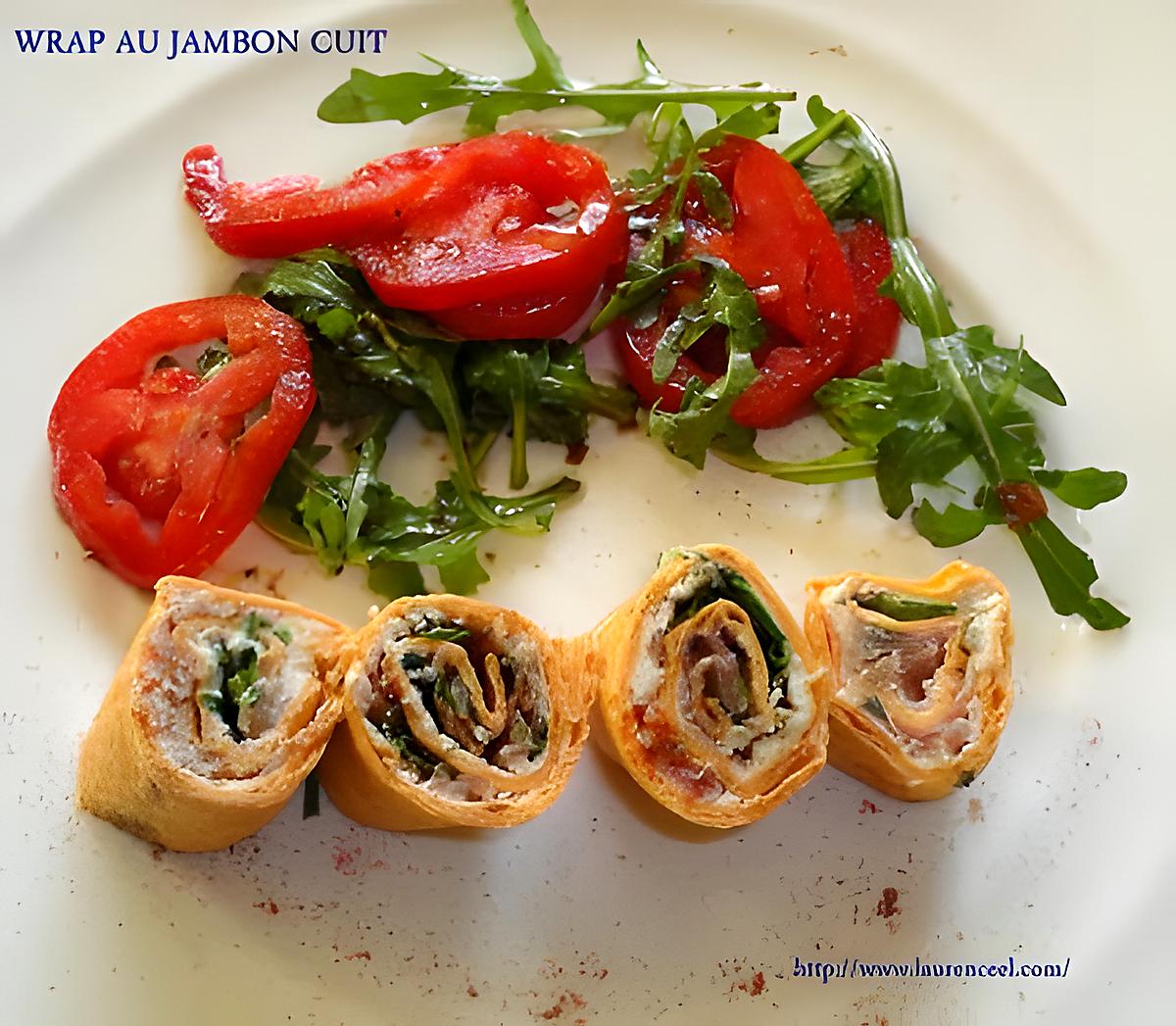 recette WRAP AU JAMBON CUIT