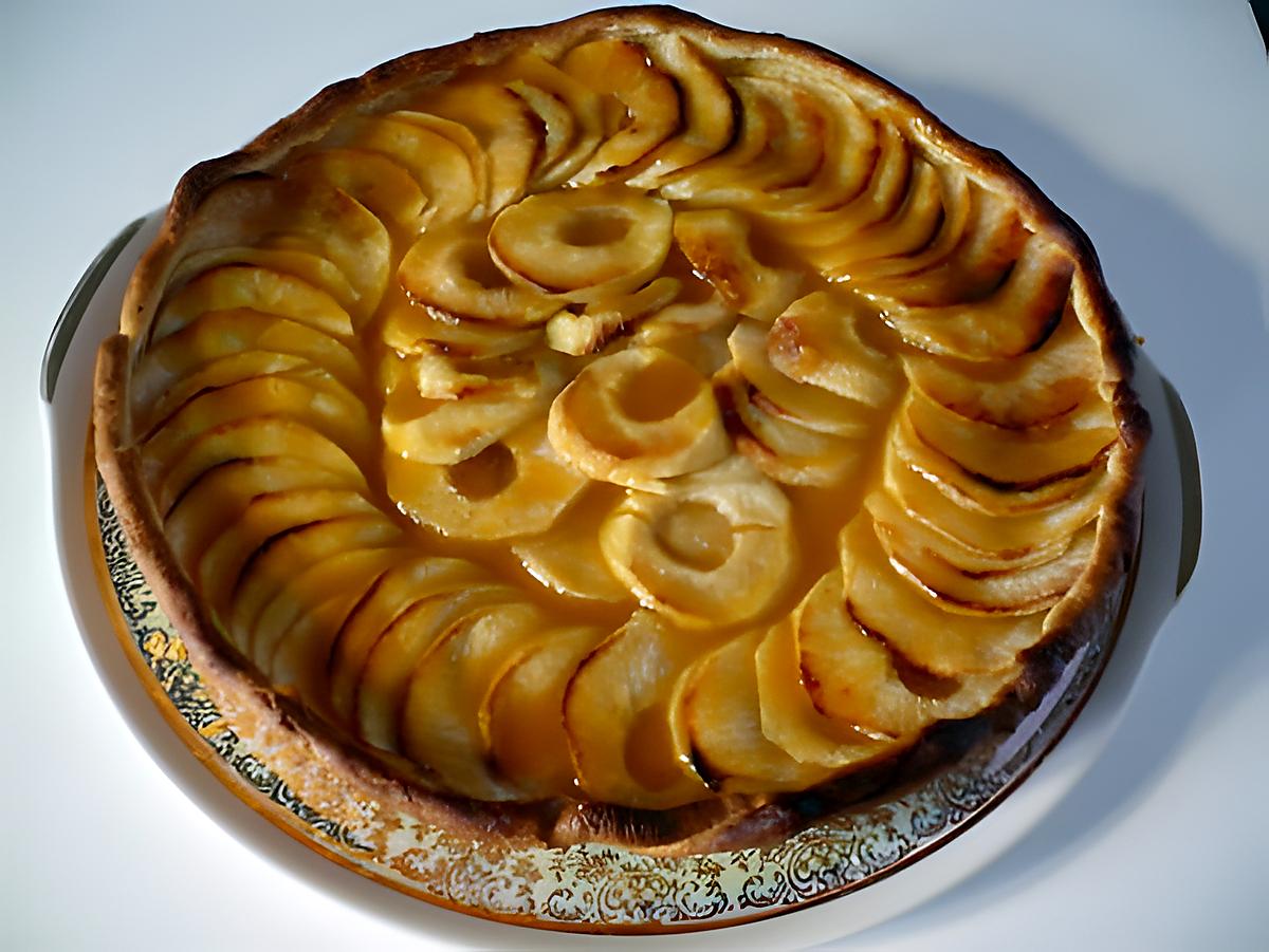 recette Tarte aux pommes au coulis d'abricots