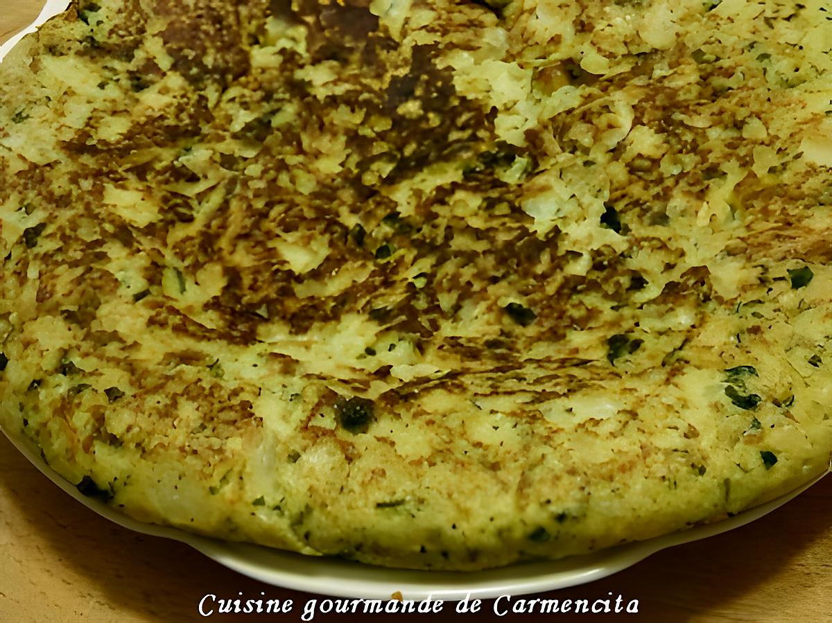 recette Omelette au chou fleur