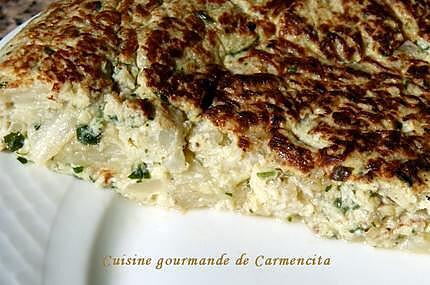 recette Omelette au chou fleur