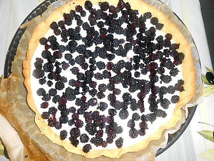 recette TARTE AUX MURES SAUVAGES CREME AU MASCARPONE