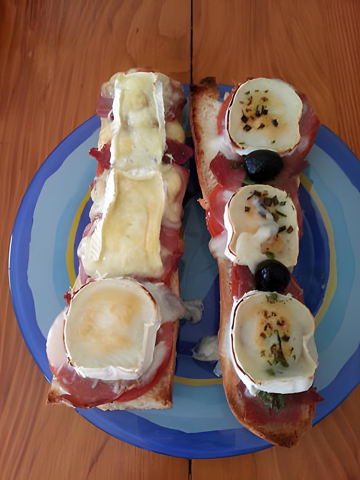 recette Petites tartines salées grillées