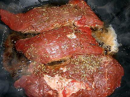 recette Steak flambé au cognac