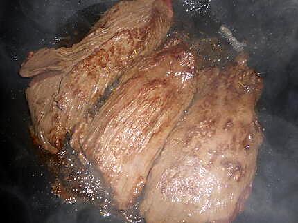 recette Steak flambé au cognac