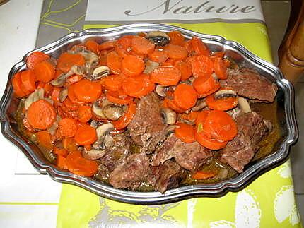 recette Boeuf carottes au bouillon de boeuf