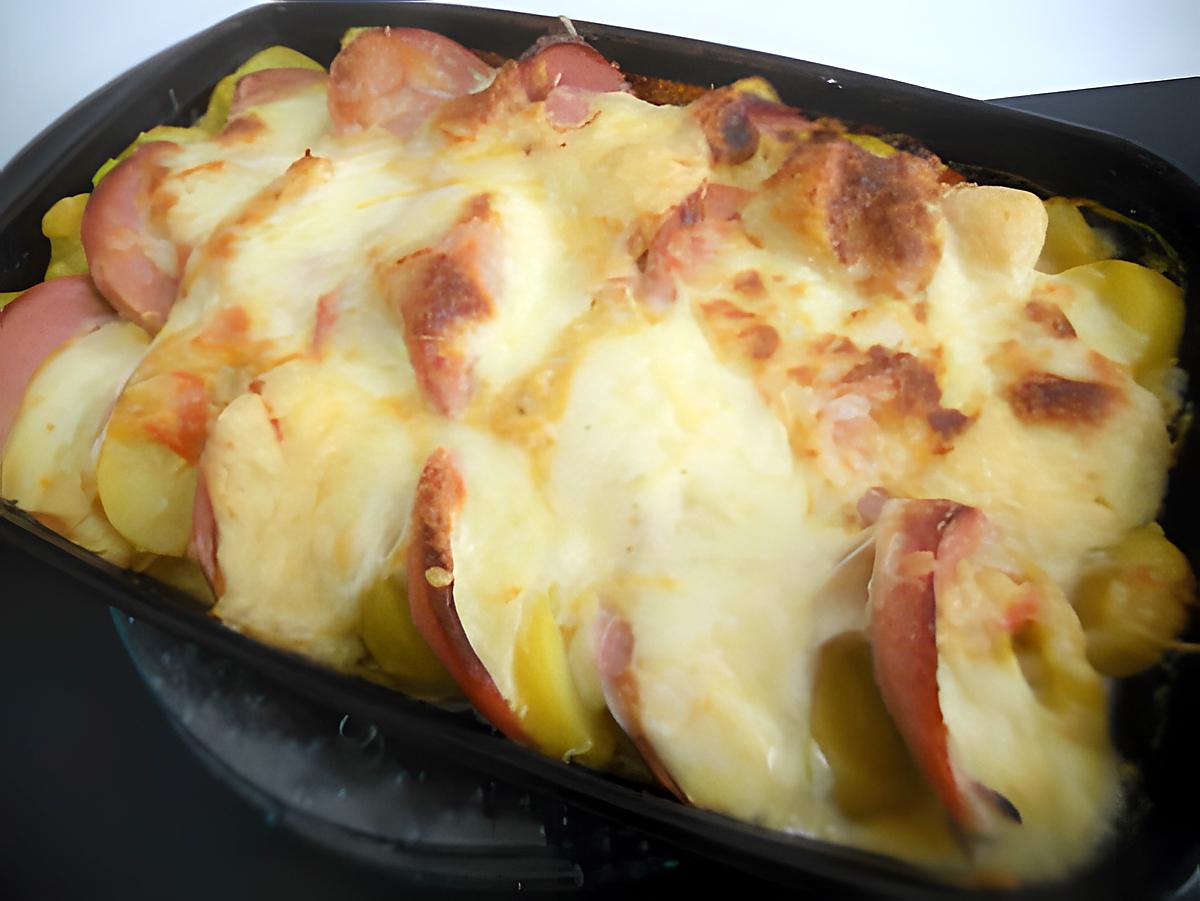 recette Gratin pomme de terre cervelas mozarella