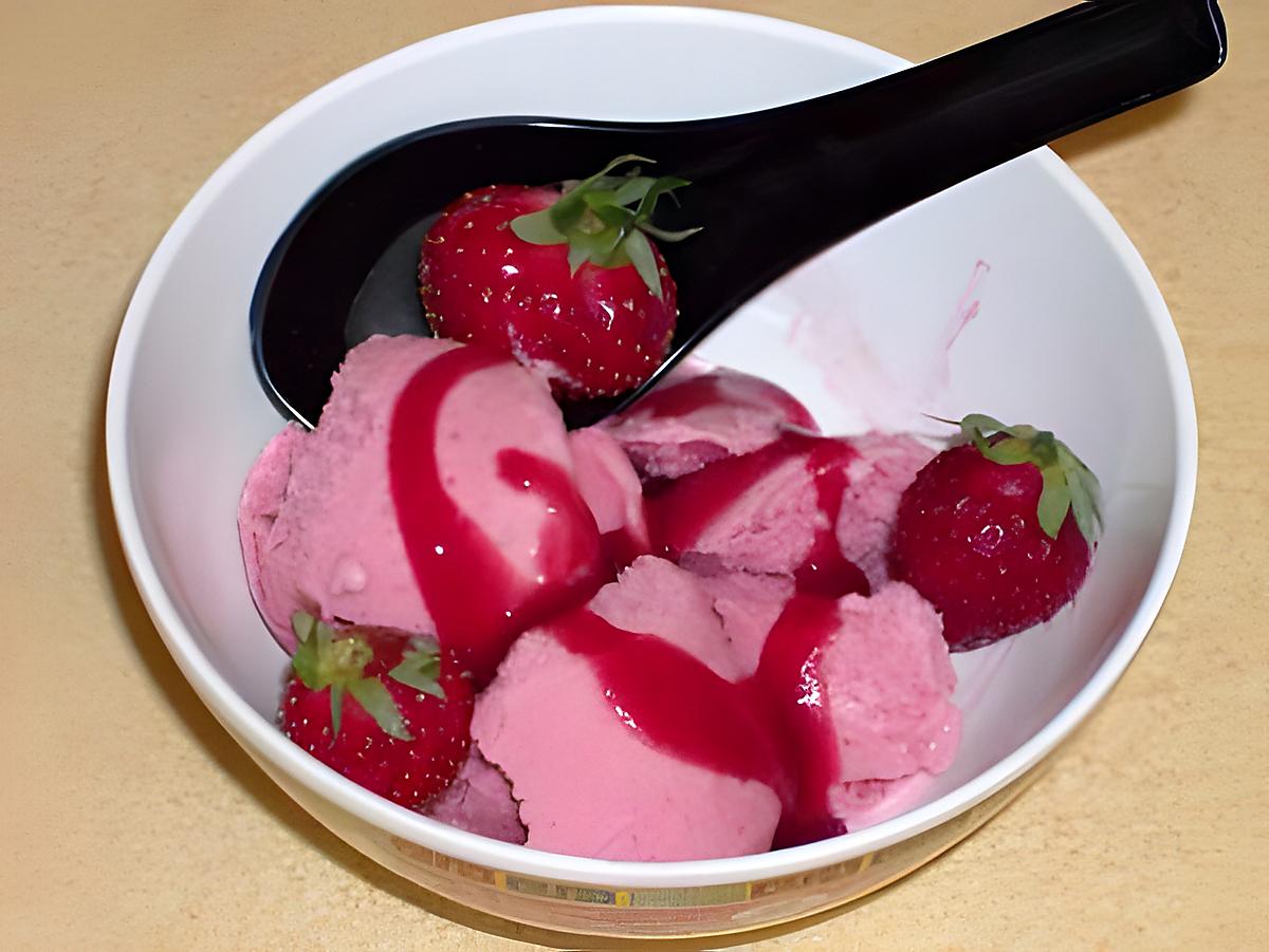 recette Glace à la fraise au marsala et au mascarpone