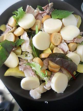 recette Salade poulet coeur de palmier