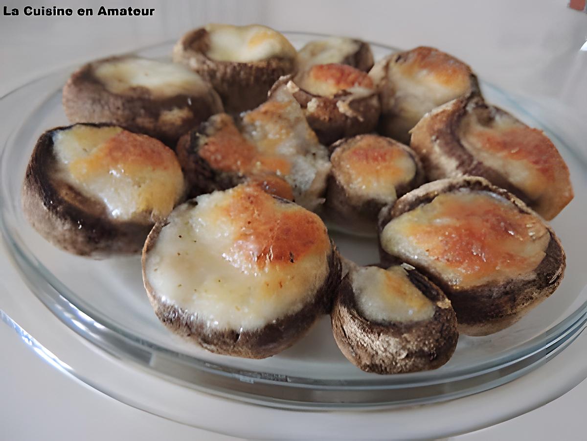 recette Champignons farcis mozzarella