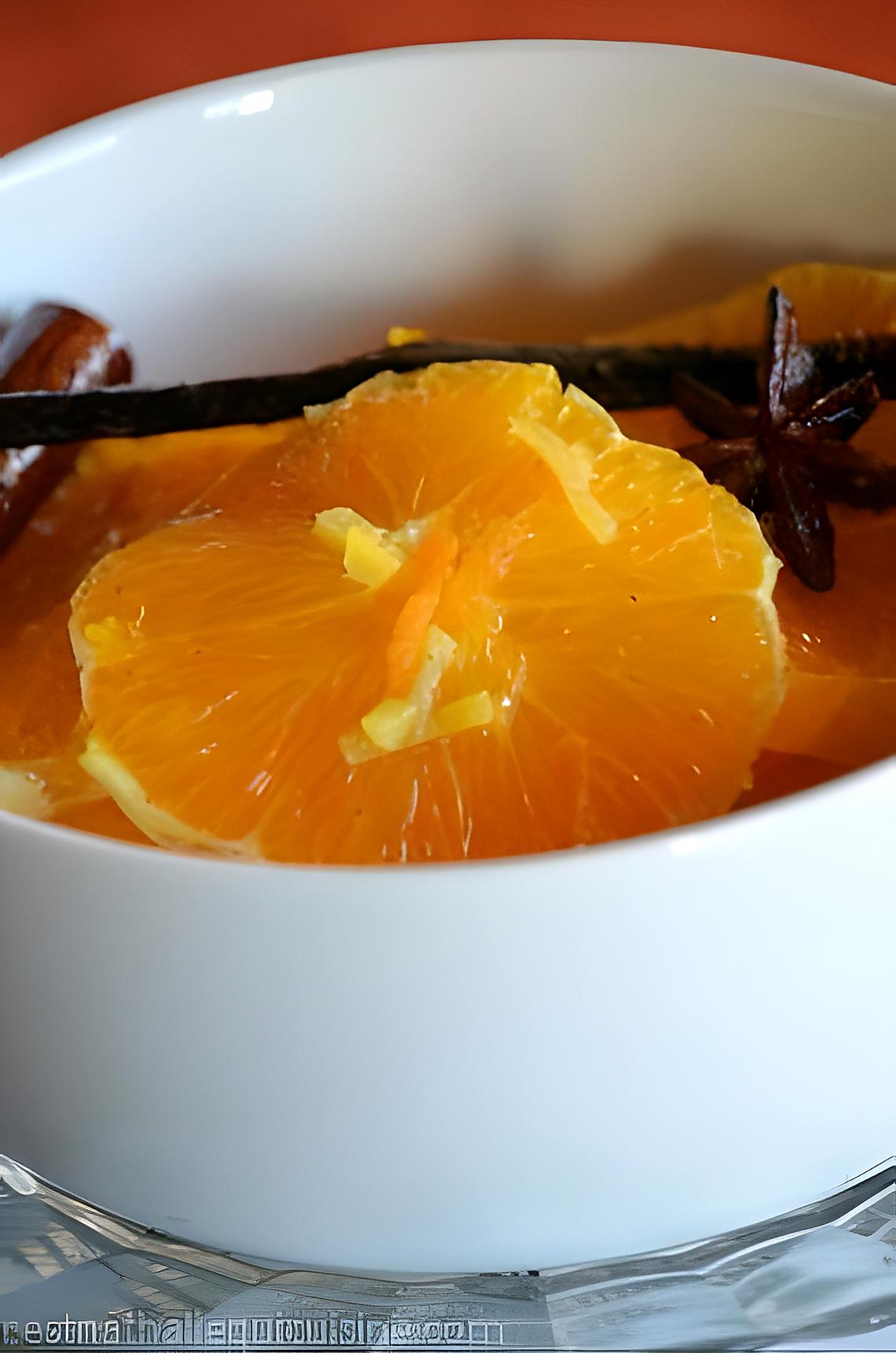 recette Soupe d'orange aux épices