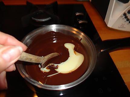 recette fondant au chocolat pour la ST VALENTIN de CHOUPY "bonne st valentin "