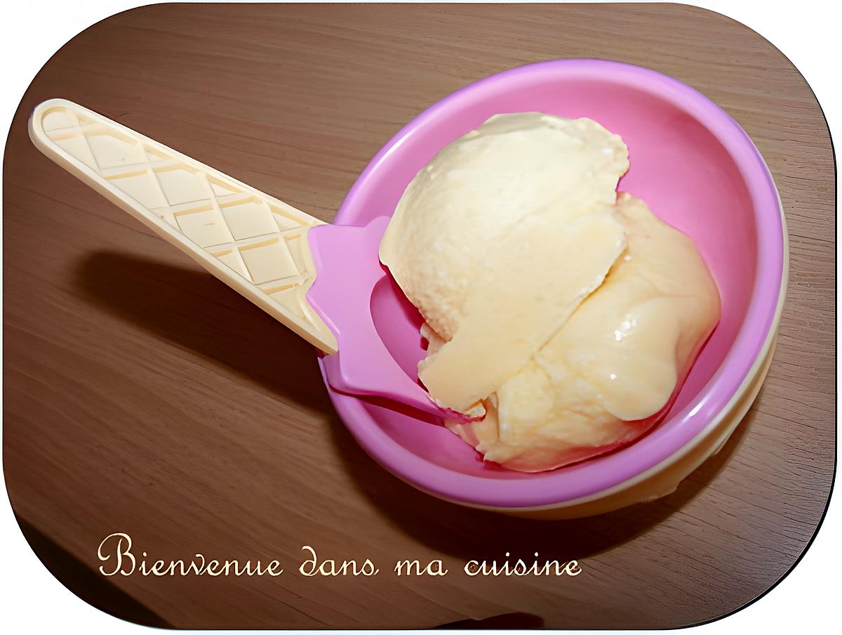 recette Glace à la pêche