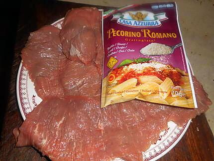 recette Escalope de veau au pécorino romano