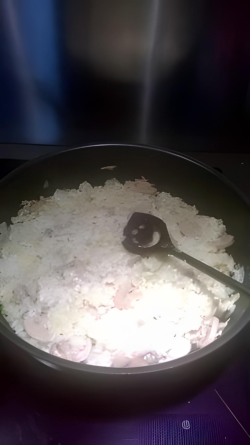 recette chou chinois, champignons et riz