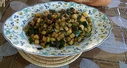 recette maquereaux à la plancha et ses courgettes à la provençale