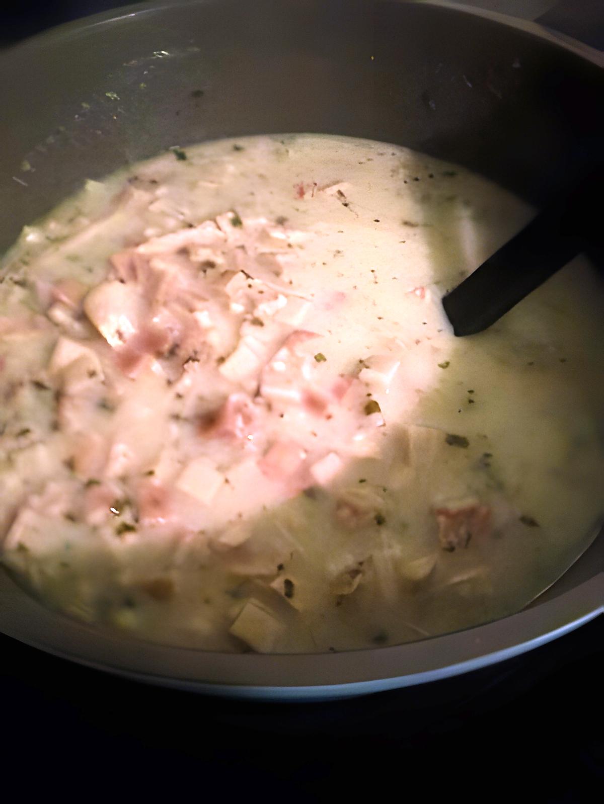 recette Soupe de crozets grillés au poulet