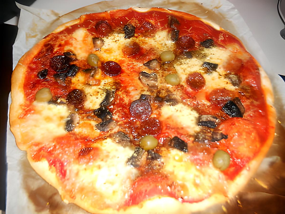 recette Pizza au chorizo