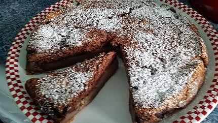 recette Gâteau magique façon brownie: chocolat et noix de pecan