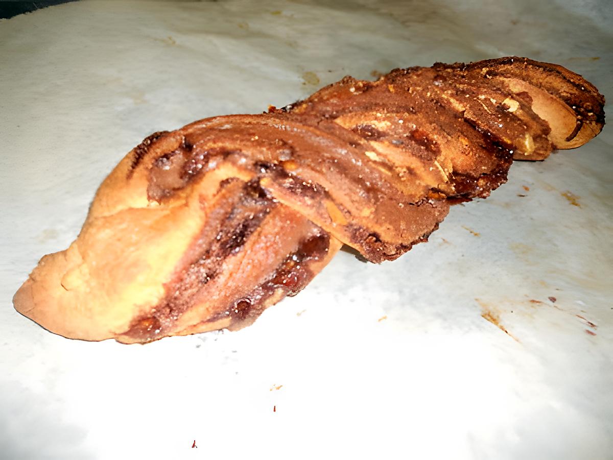 recette Tresse au Nutella pralin amande