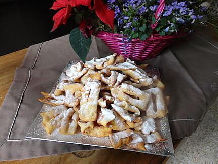 recette MERVEILLES  (beignets de mardi gras)