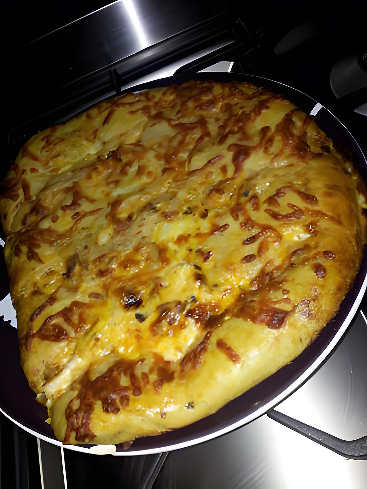 recette Fougasse au chorizo encornets et mozzarella