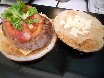 recette Bacon burger