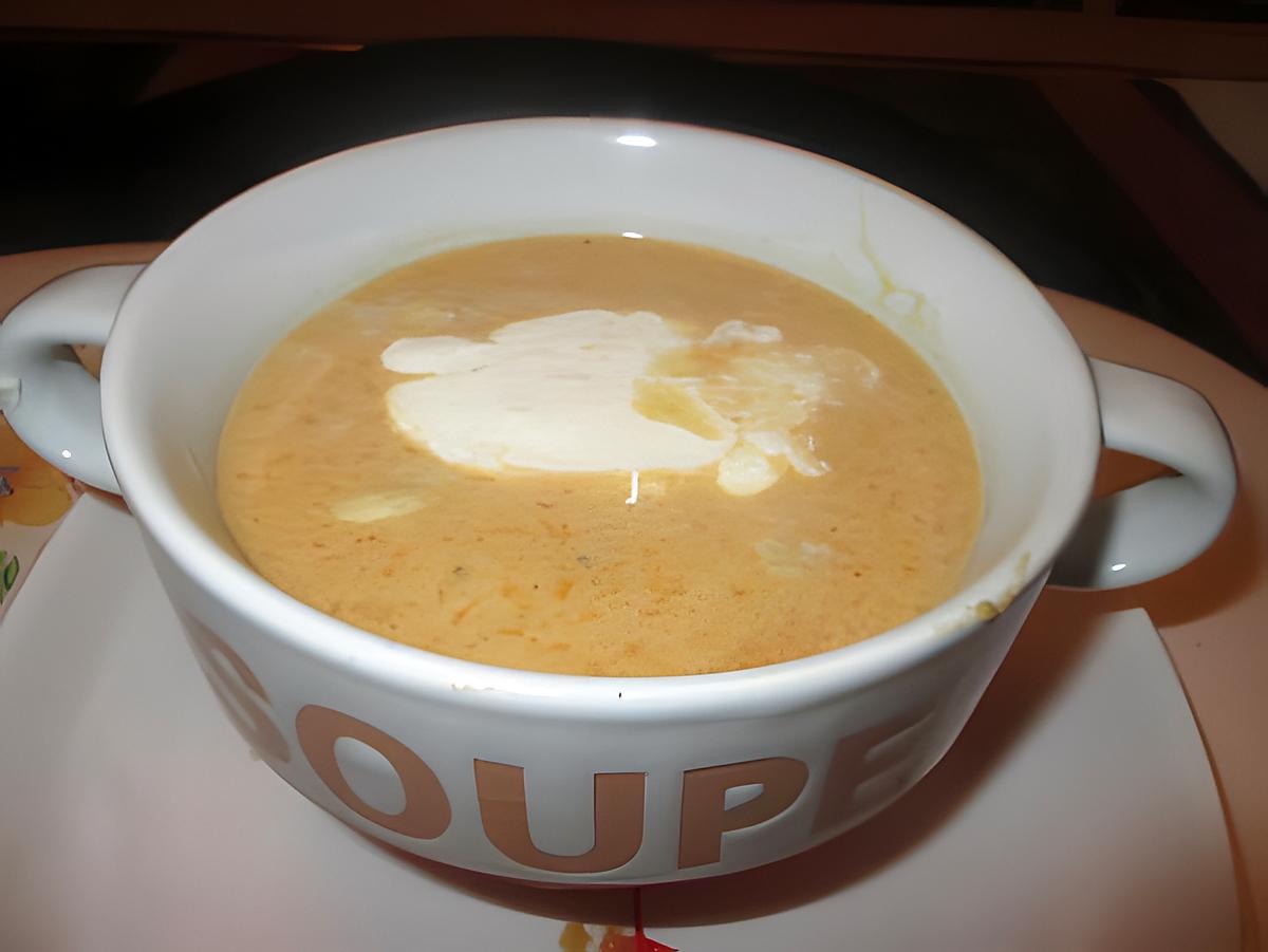 recette potage courge butternut gingembre;  curry,   lait de coco
