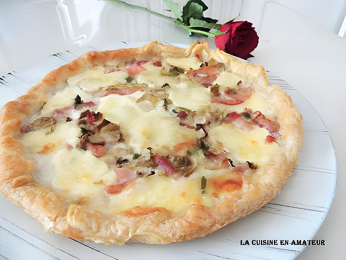 recette Tarte endive et mozzarella