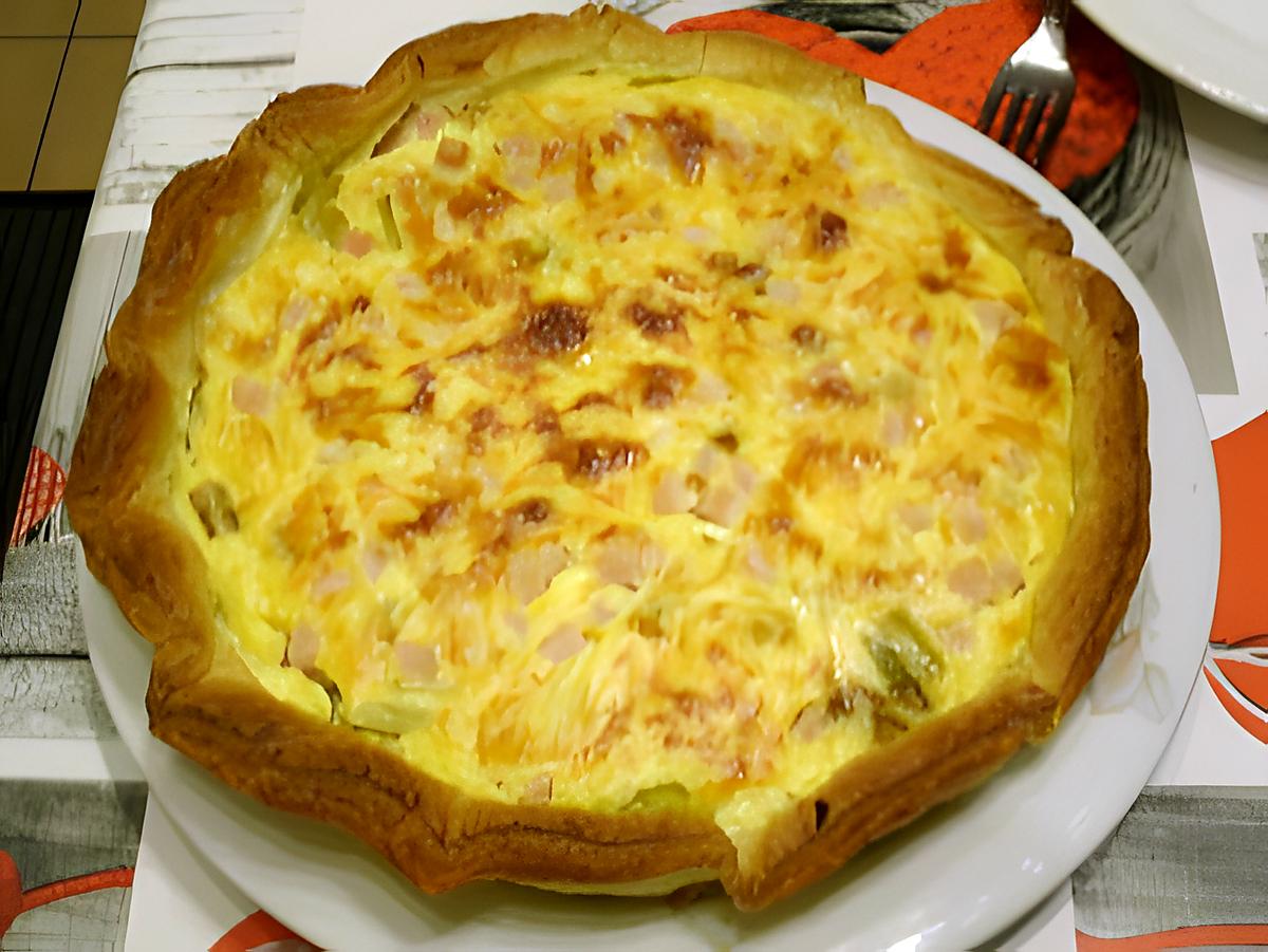 recette Quiche jambon/poireaux/