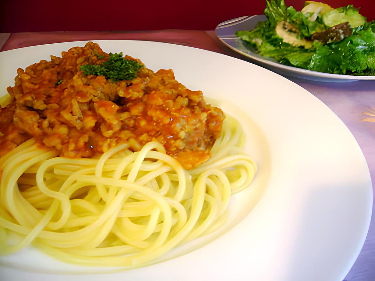 recette ~Spaghettis Bolognaise facile~ 