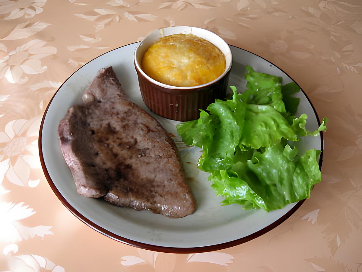 recette Foie de veau et flan de carottes