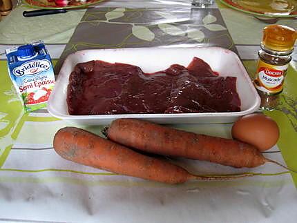 recette Foie de veau et flan de carottes