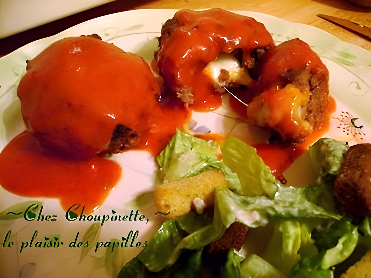 recette ~ Pains de viande miniatures au fromage~ 