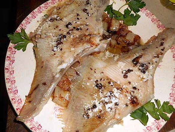Recette d'Aile de raie aux endives caramélisées
