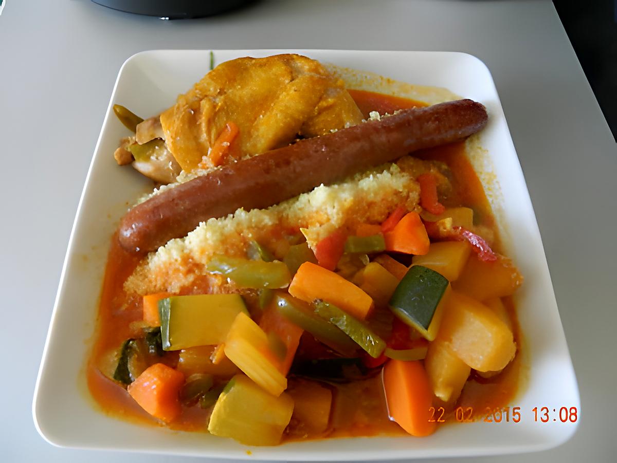 recette Couscous poulet merguez