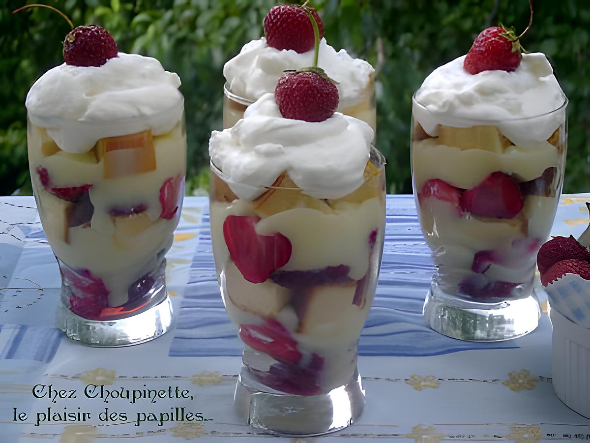 recette ~Verrines bagatelles aux fraises~ 